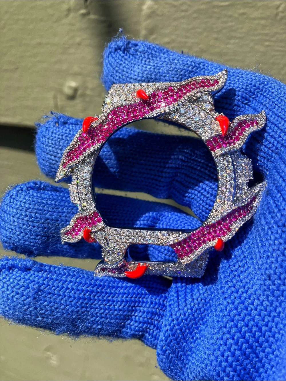 BUSSDOWN Moissanite Custom G Shock Red Dw6900 Colorway